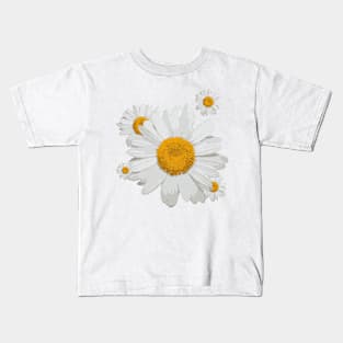 Daisy flower minimal white cute Kids T-Shirt